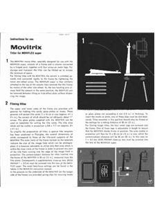 Zeiss Ikon Movikon 8 manual. Camera Instructions.